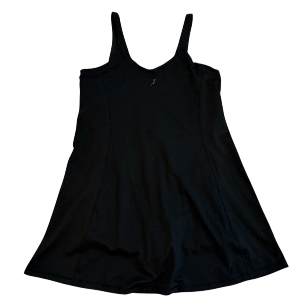 J. Crew Active CloudStretch Black V-Neck Dress w/ Built in Shorts Size L, Black - Picture 8 of 10